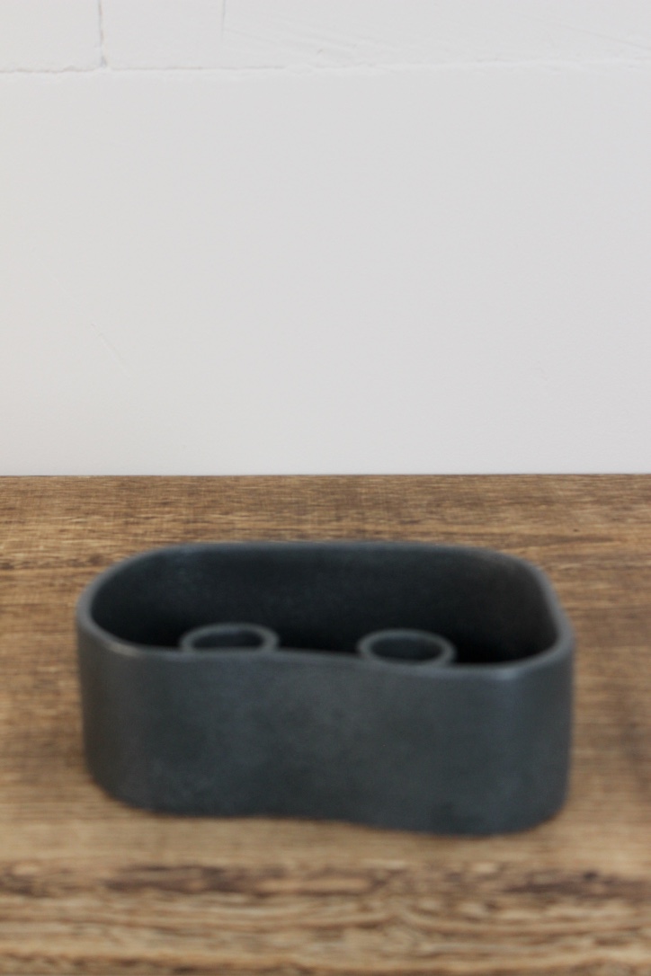 Kerzenhalter Ella anthrazit