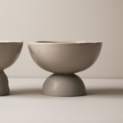 Schale Vince glatt groß - Greige