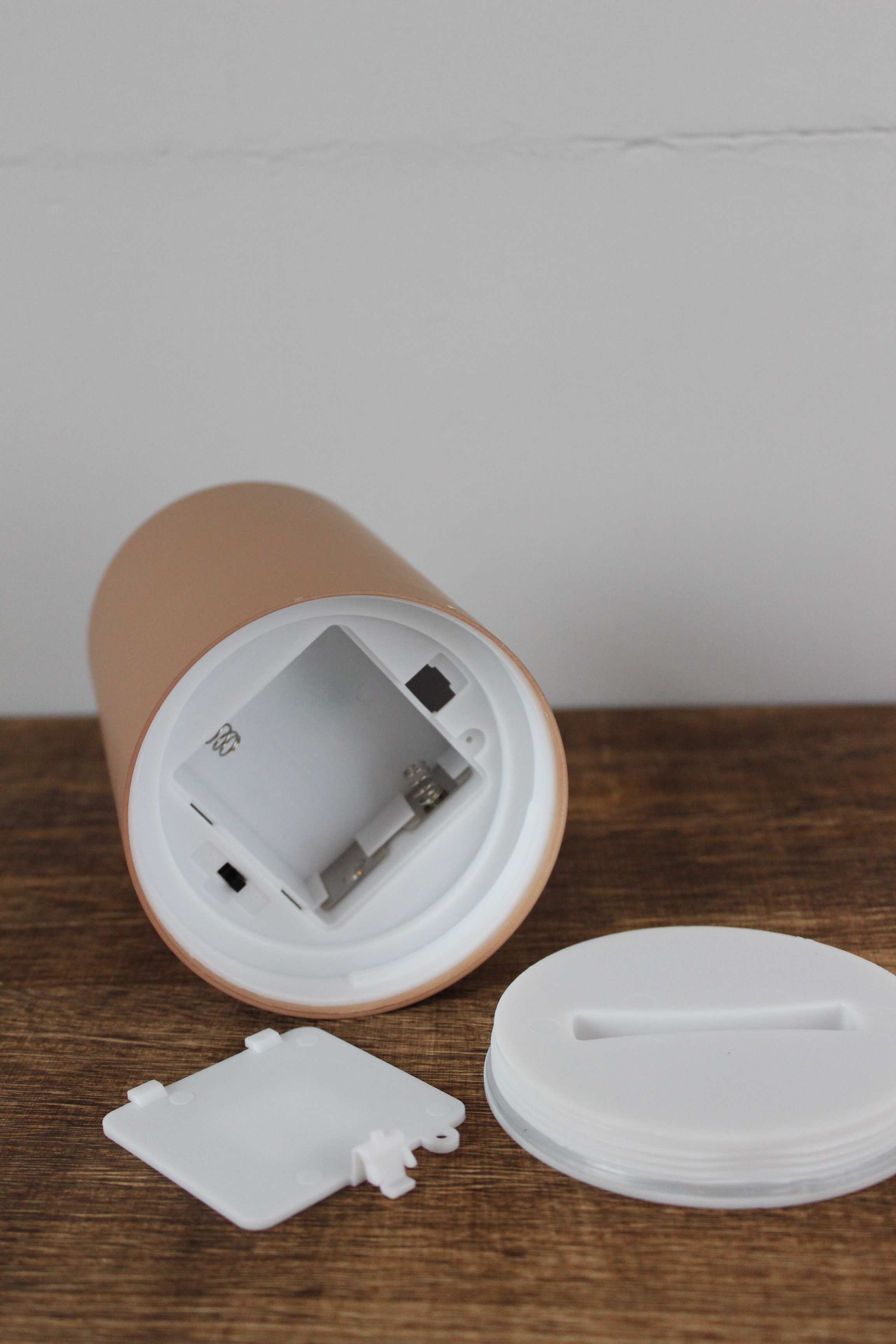 LED Stumpenkerze 10x10 - schwarz