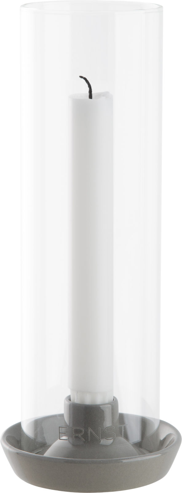 Windlicht Pelle hellgrau