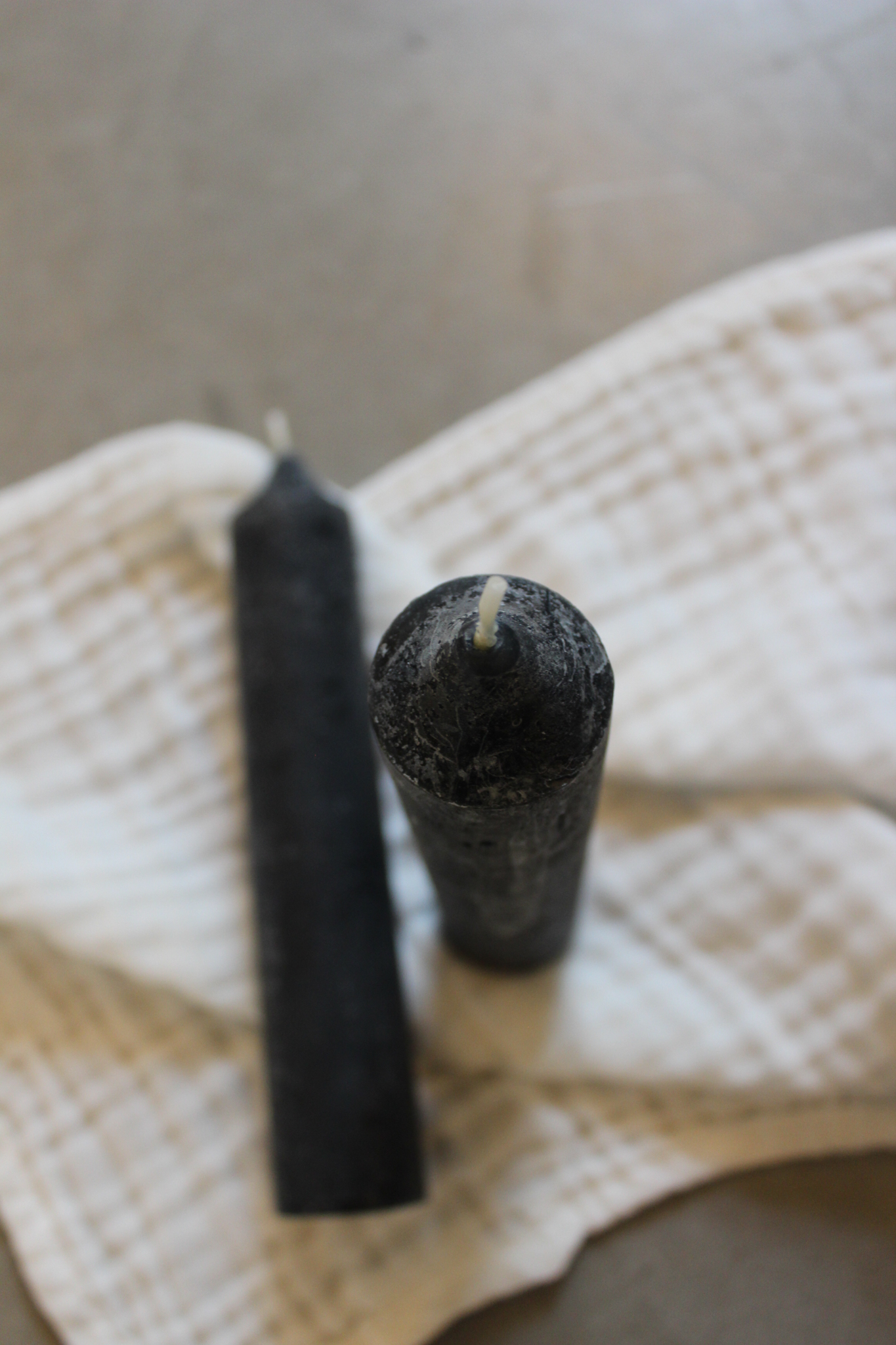 Kerze Berta klein - Schwarz