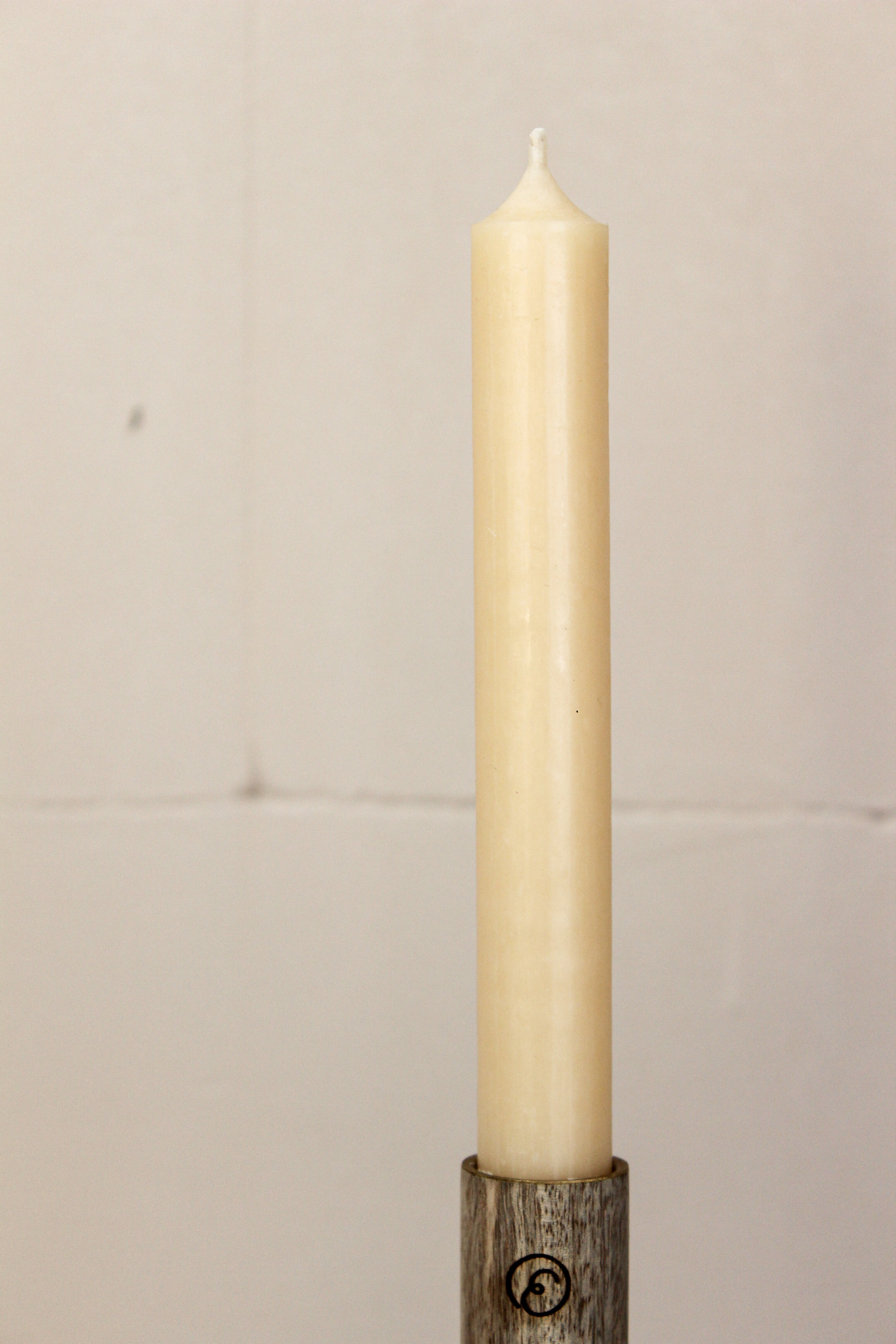 Stabkerze Yva klein - Creme