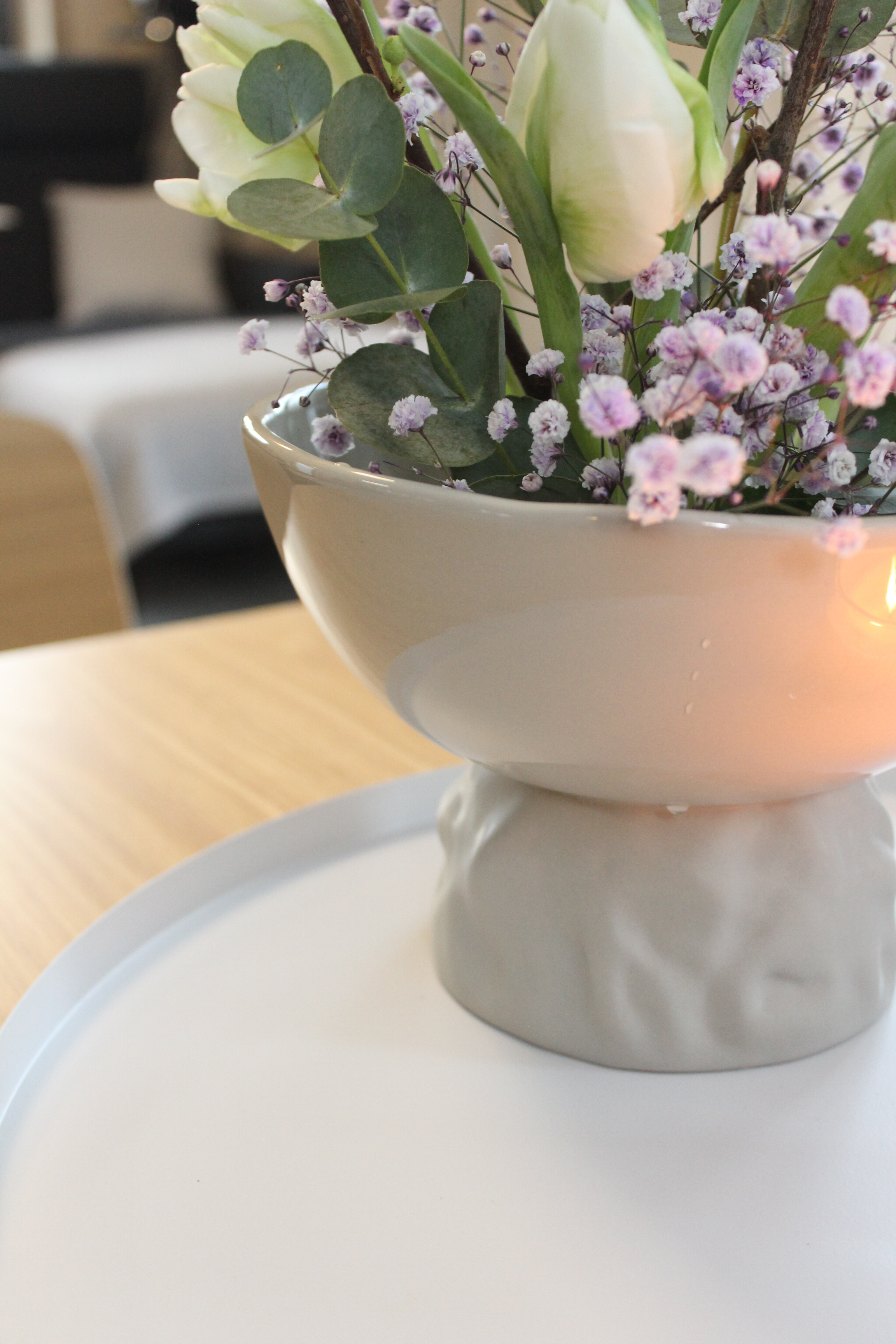 Schale Vince groß - greige