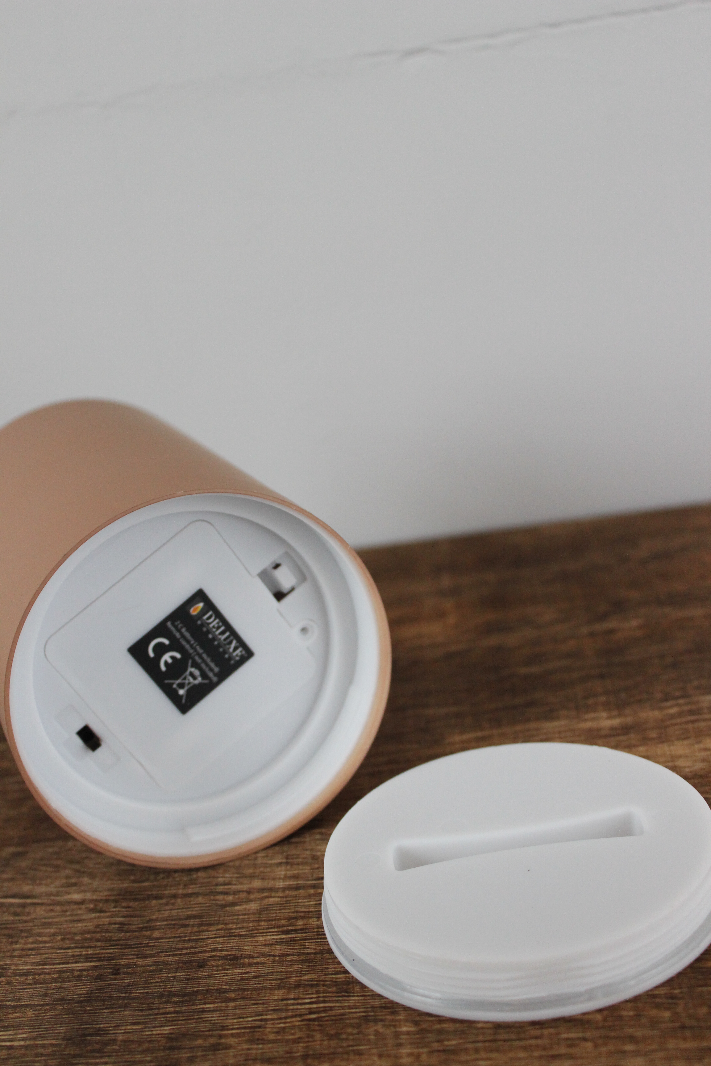 LED Stumpenkerze 10x15 - Schwarz