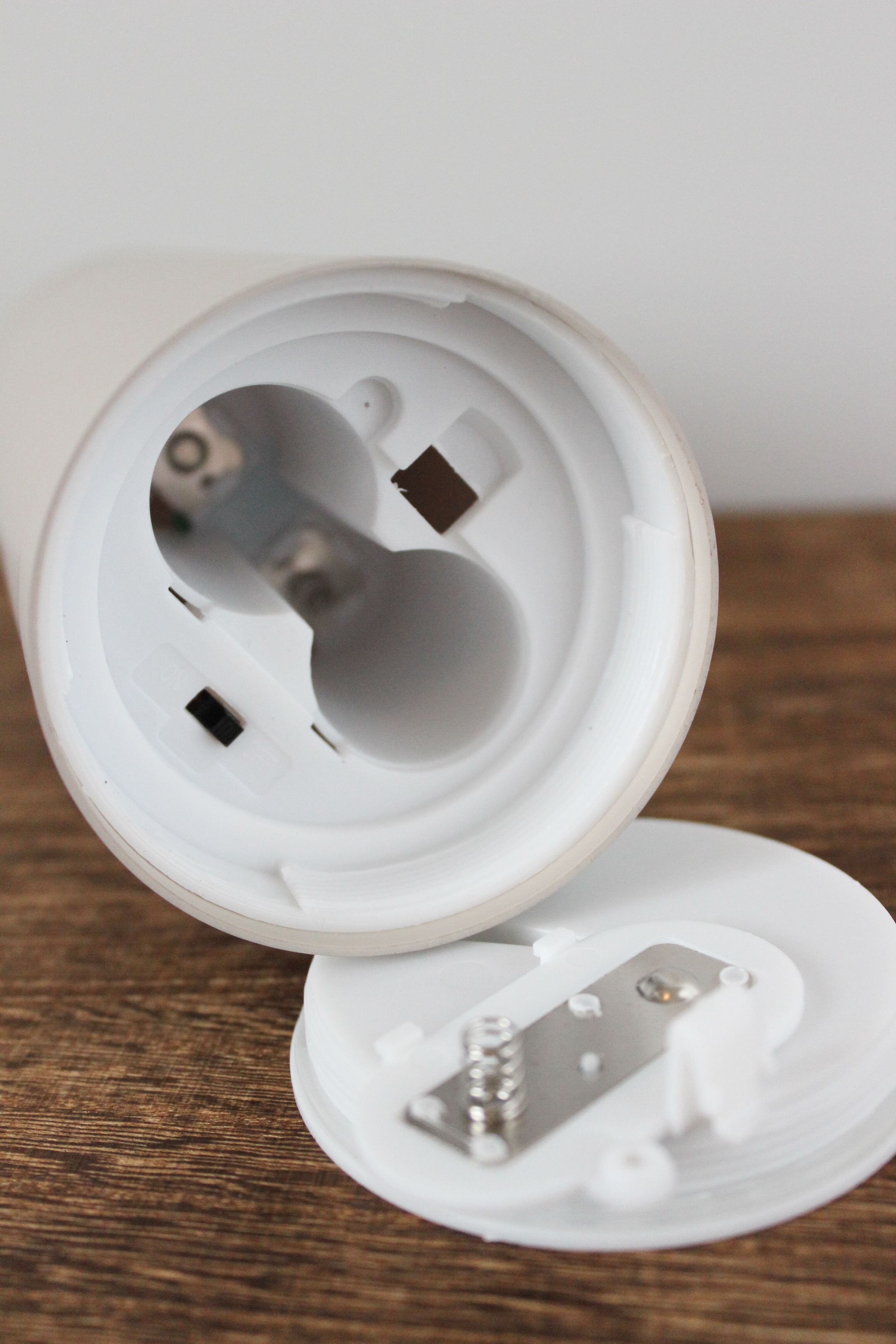 LED Stumpenkerze 7,5x20 - Grau